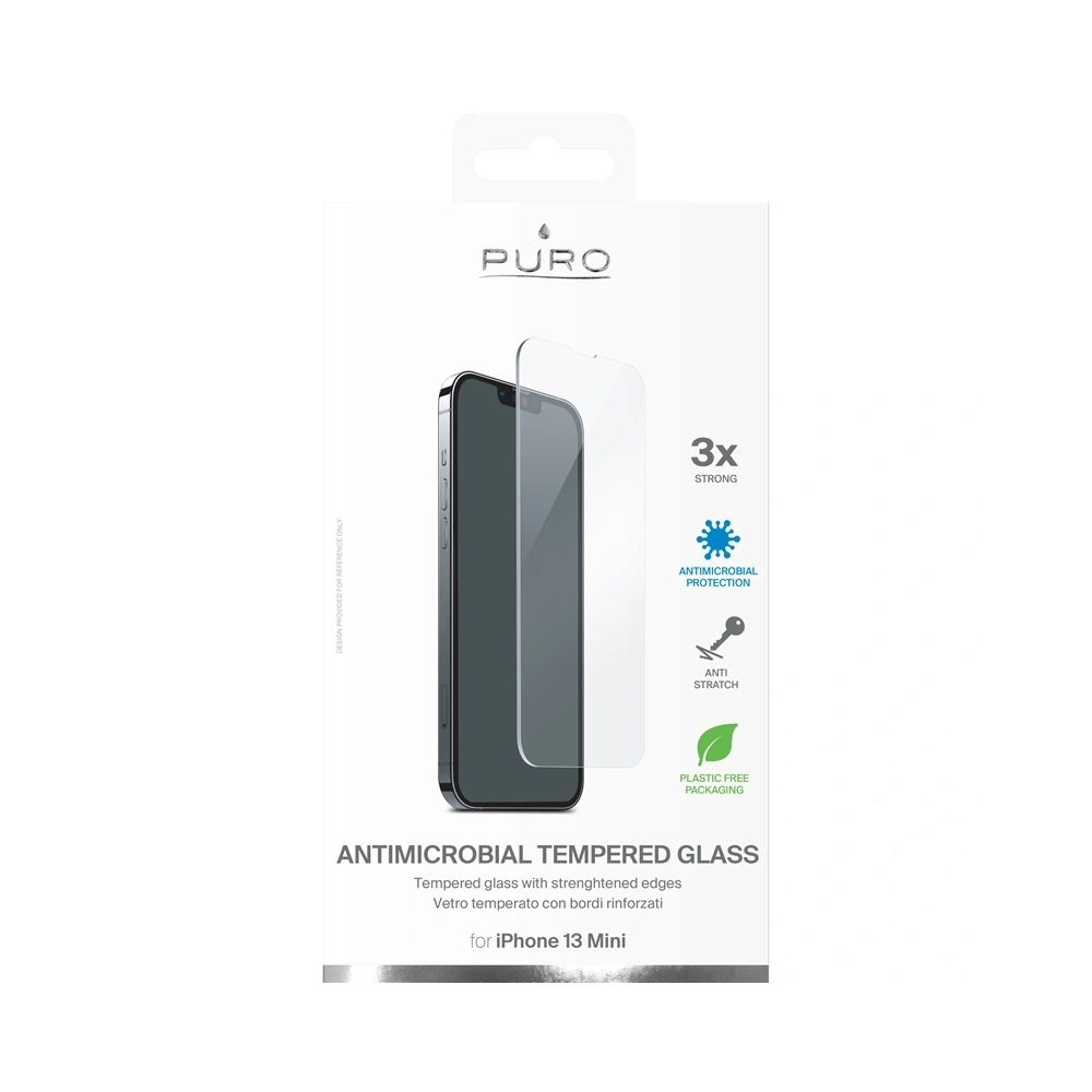 Wholesale PURO Glass Anti-Bacterial Apple Apple iPhone 13 mini - PUR495 - {ean13} - Hurt