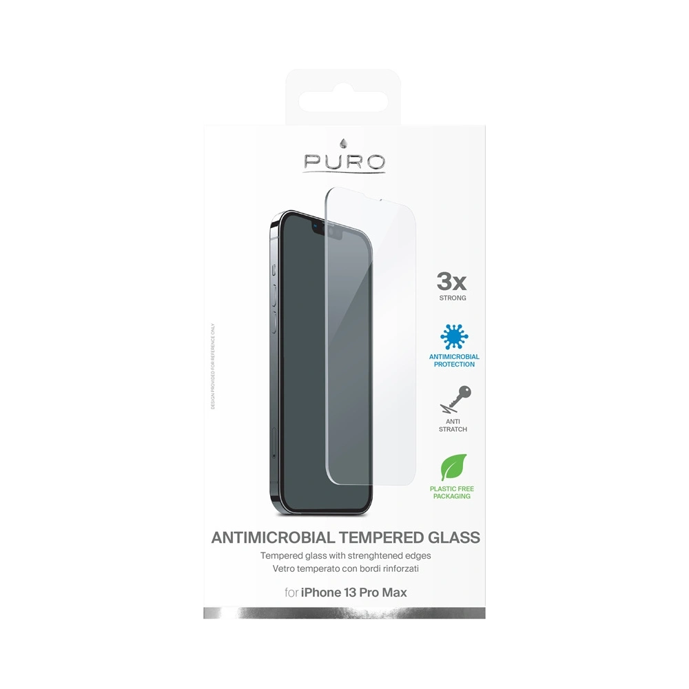 Hurtownia GSM - Szkło hartowane PURO Glass Anti-Bacterial Apple iPhone 13 Pro Max - PUR497 - {ean13} - Hurt