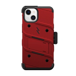 Etui ZIZO BOLT Series Apple iPhone 13 + szkło (czerwony)