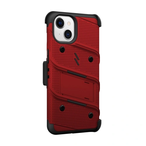Etui ZIZO BOLT Series Apple iPhone 13 + szkło (czerwony)