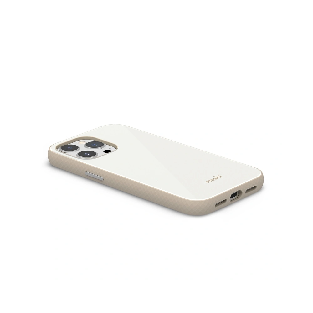Hurtownia GSM - Etui Moshi iGlaze Apple iPhone 13 Pro (systém SnapTo) (Perlově bílá) - MOSH157PEAWHT - {ean13} - Hurt