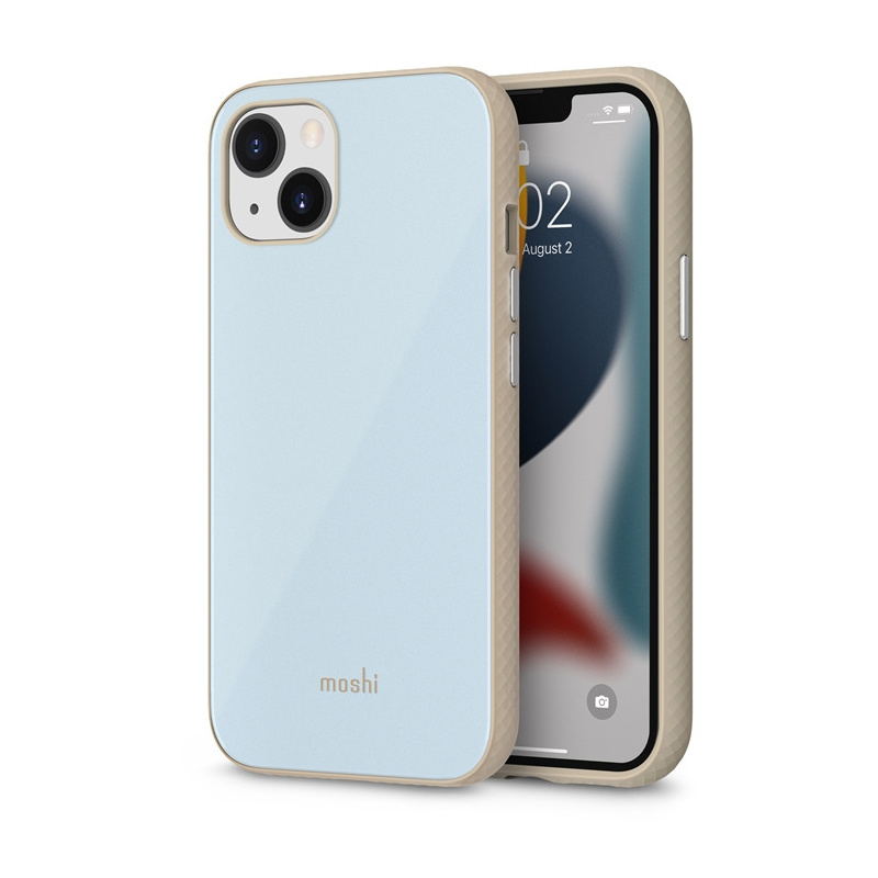 Moshi Distributor - 4711064645095 - MOSH183ADTBLU - Moshi iGlaze Apple iPhone 13 (system SnapTo) (Adtriatic Blue) - B2B homescreen