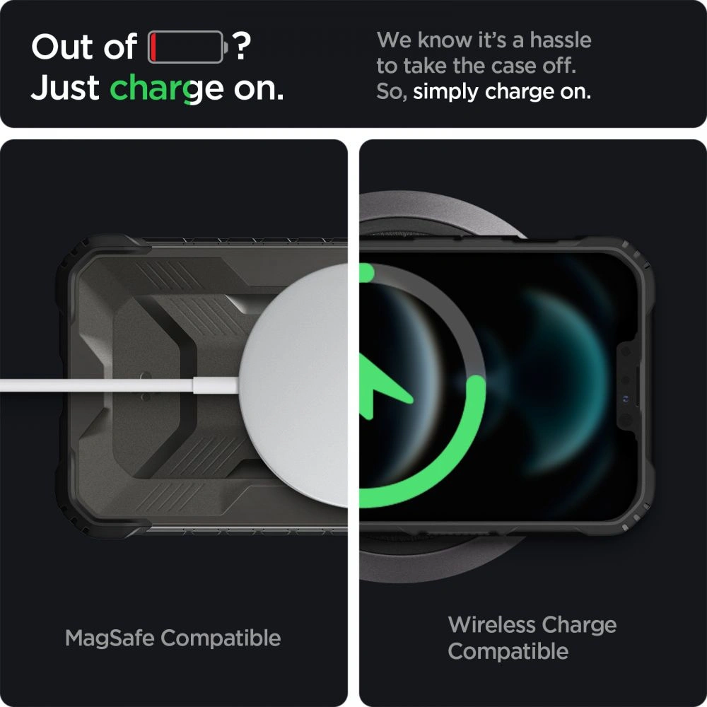 Hurtownia GSM - Etui Spigen Nitro Force Apple iPhone 13 Pro Max Matná černá - SPN1818BLK - {ean13} - Hurt