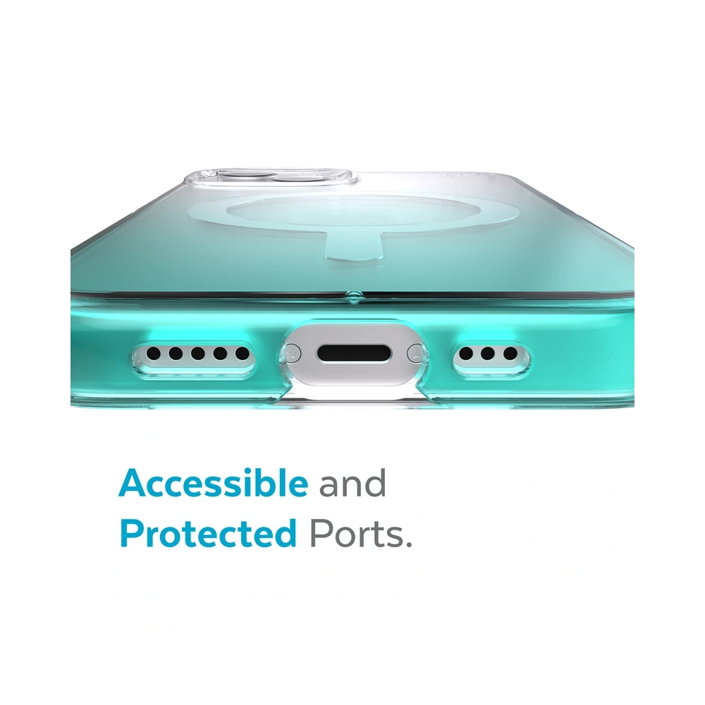 Wholesale Speck Presidio Perfect-Clear Ombre MagSafe MICROBAN Apple iPhone 13 (Clear/Fantasy Teal Fade) - SPK258CLFANTEAFAD - {ean13} - Hurt
