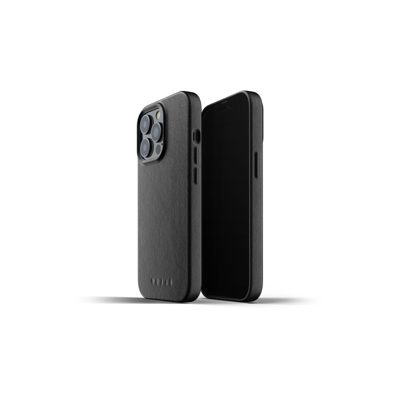 Mujjo Distributor - 8718546172502 - MUJ057BLK - Mujjo Full Leather Case Apple iPhone 13 Pro (black) - B2B homescreen