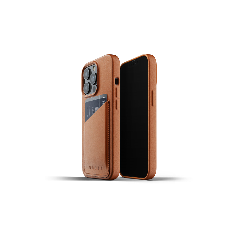 Hurtownia Mujjo - 8718546172526 - MUJ059BR - Etui Mujjo Full Leather Wallet Case Apple iPhone 13 Pro (brązowe) - B2B homescreen