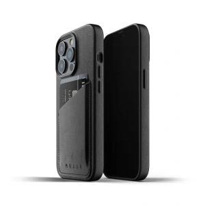 Mujjo Full Leather Wallet Case Apple iPhone 13 Pro (black)