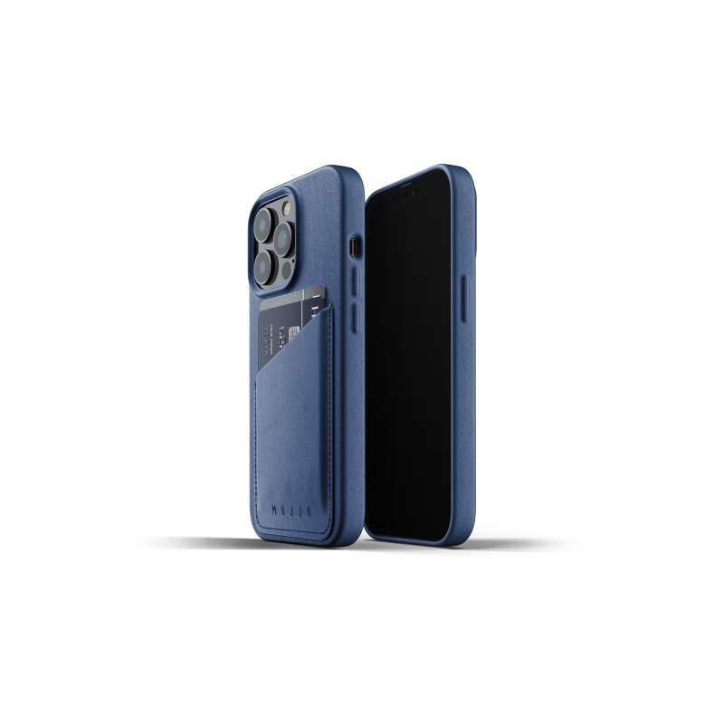 Hurtownia Mujjo - 8718546172809 - MUJ061BLU - Etui Mujjo Full Leather Wallet Case Apple iPhone 13 Pro (niebieskie) - B2B homescreen