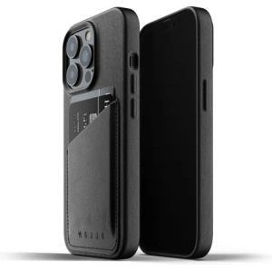 Mujjo Full Leather Wallet Case Apple iPhone 13 Pro Max (black)