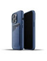 Etui Mujjo Full Leather Wallet Case Apple iPhone 13 Pro Max (niebieskie)