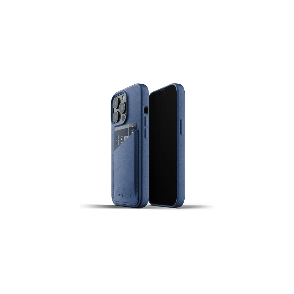 Hurtownia GSM - Etui Mujjo Full Leather Wallet Case Apple iPhone 13 Pro Max (modré) - MUJ067BLU - {ean13} - Hurt