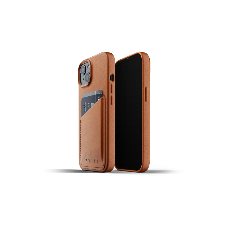 Mujjo Distributor - 8718546172960 - MUJ071BR - Mujjo Full Leather Wallet Case Apple iPhone 13 (brown) - B2B homescreen