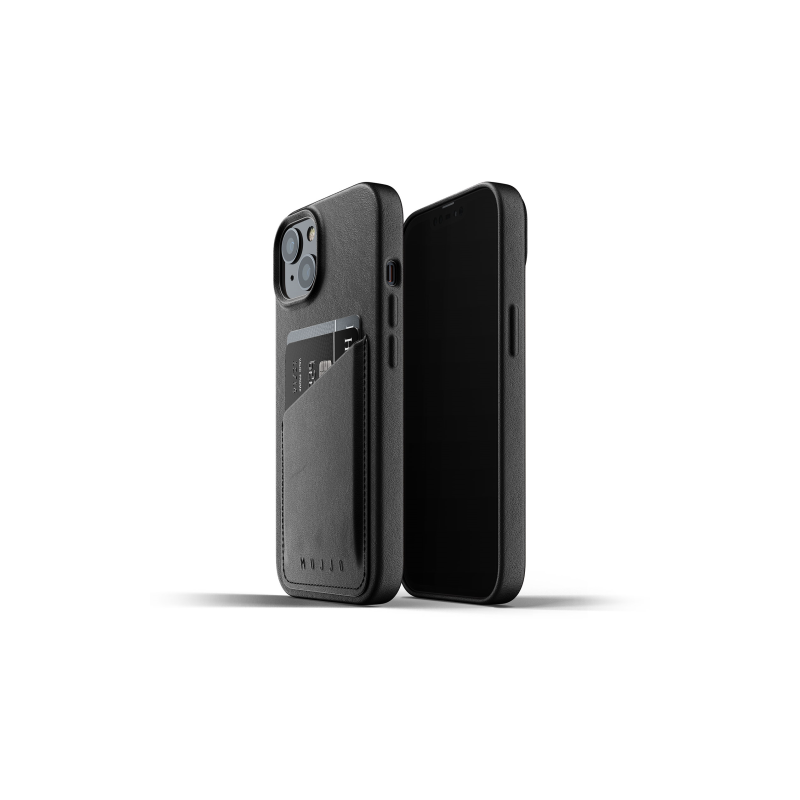 Mujjo Distributor - 8718546172977 - MUJ072BLK - Mujjo Full Leather Wallet Case Apple iPhone 13 (black) - B2B homescreen