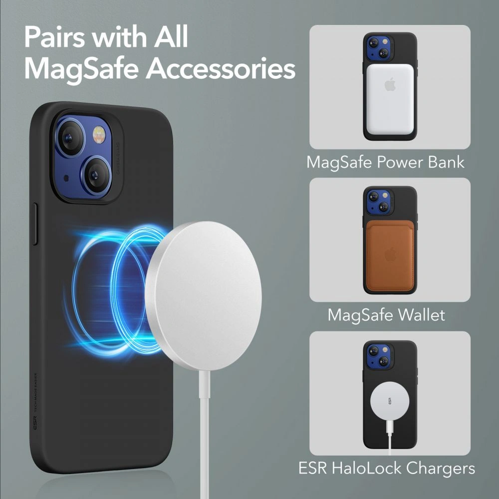 Hurtownia GSM - Etui ESR Cloud MagSafe Apple iPhone 13 Černé - ESR370BLK - {ean13} - Hurt