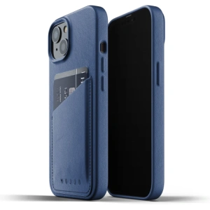 Mujjo Full Leather Wallet Case Apple iPhone 13 mini (blue)