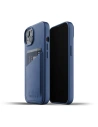 Etui Mujjo Full Leather Wallet Case Apple iPhone 13 mini (modré)