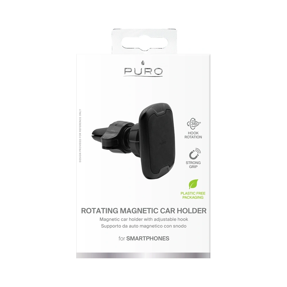 Hurtownia GSM - Uchwyt samochodowy PURO Rotate Magnet Car Air Vent Holder (czarny) - PUR501 - {ean13} - Hurt
