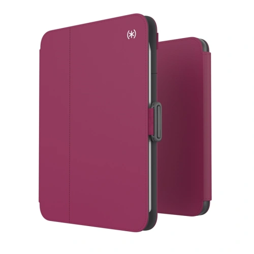 Etui Speck Balance Folio MICROBAN Apple iPad mini 2021 (6. generacji) / iPad mini 8.3" 2024 (7. generacji) (Very Berry Red Slate Grey)