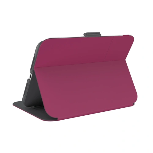 Etui Speck Balance Folio MICROBAN Apple iPad mini 2021 (6. generacji) / iPad mini 8.3" 2024 (7. generacji) (Very Berry Red Slate Grey)