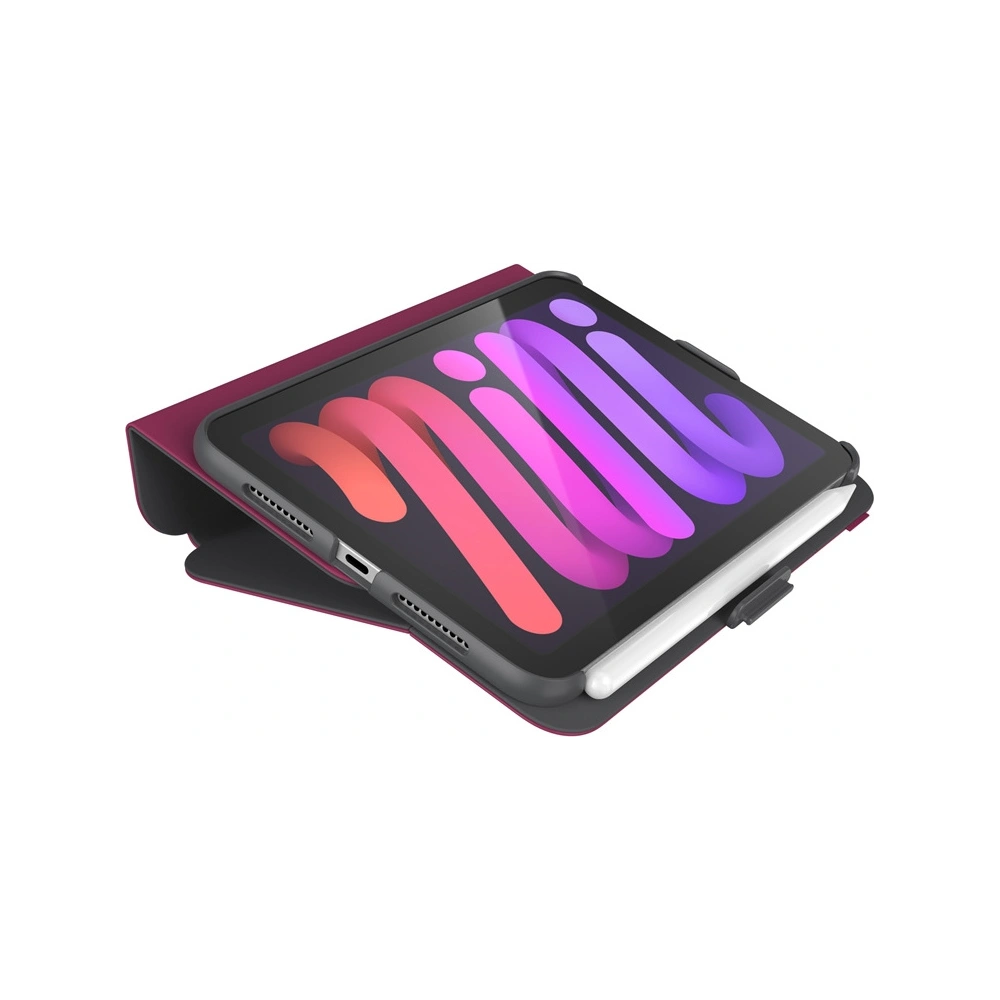 Wholesale Speck Balance Folio MICROBAN Apple iPad mini 2021 6 Gen / iPad mini 8.3" 2024 7gen (Very Berry Red Slate Grey) - SPK300REDSLAGRY - {ean13} - Hurt