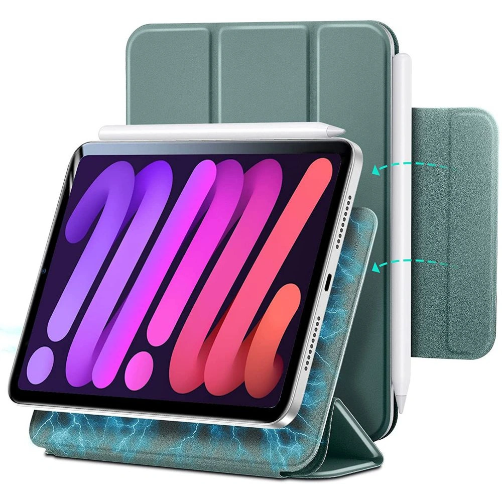 Wholesale ESR Rebound Magnetic Apple iPad mini 2021 6 Gen / iPad mini 8.3" 2024 7gen Frosted Green - ESR377GRN - {ean13} - Hurt