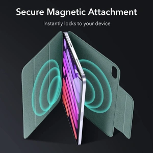 Hurtownia GSM - Etui ESR Rebound Magnetic Apple iPad mini 2021 (6. generáció) / iPad mini 8.3" 2024 7gen Frosted Green - ESR377GRN - {ean13} - Hurt