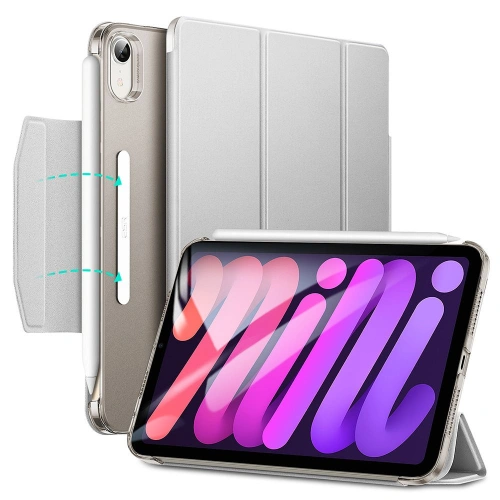 Etui ESR Ascend Trifold Apple iPad mini 2021 (6. generacji) / iPad mini 8.3" 2024 (7. generacji) Silver Grey