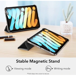 Hurtownia GSM - Etui ESR Ascend Trifold Apple iPad mini 2021 (6. generációs) / iPad mini 8.3" 2024 7gen Fekete - ESR379BLK - {ean13} - Hurt