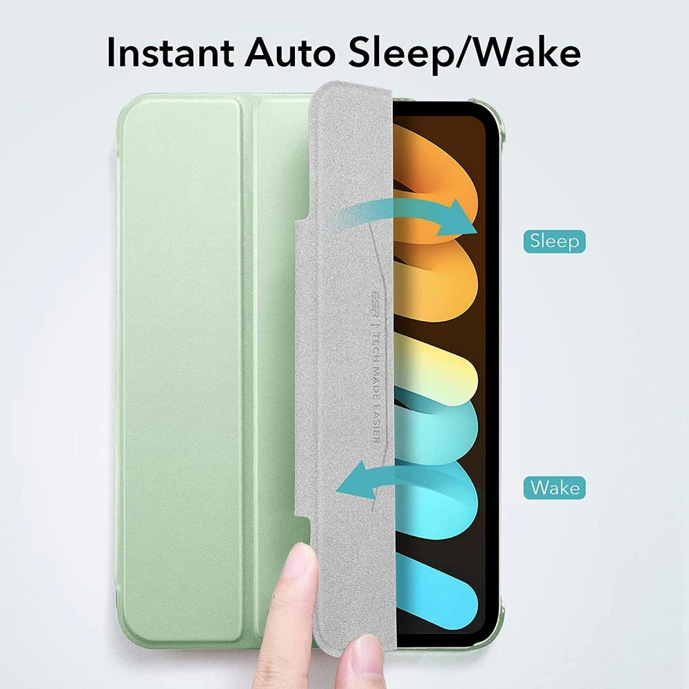 Hurtownia GSM - Etui ESR Ascend Trifold Apple iPad mini 2021 (6. generacji) / iPad mini 8.3" 2024 (7. generacji) Light Green - ESR381GRN - {ean13} - Hurt
