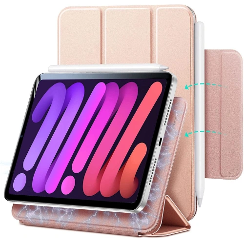Etui ESR Rebound Magnetic Apple iPad mini 2021 (6. generacji) / iPad mini 8.3" 2024 (7. generacji) Rose Gold