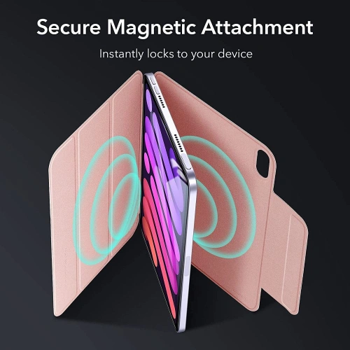 Etui ESR Rebound Magnetic Apple iPad mini 2021 (6. generacji) / iPad mini 8.3" 2024 (7. generacji) Rose Gold