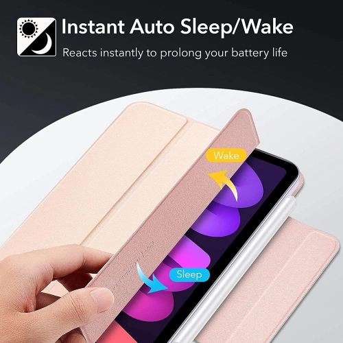 Etui ESR Rebound Magnetic Apple iPad mini 2021 (6. generacji) / iPad mini 8.3" 2024 (7. generacji) Rose Gold