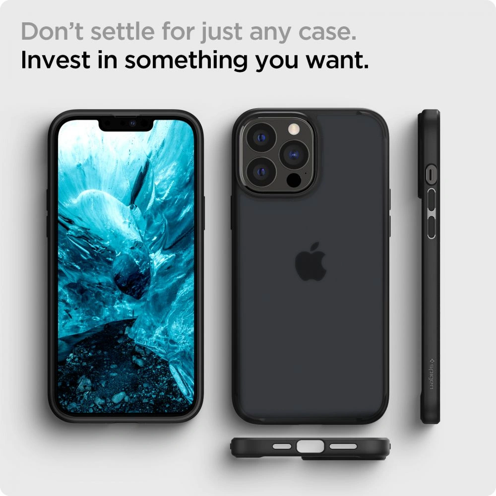 Hurtownia GSM - Etui Spigen Ultra Hybrid Apple iPhone 13 Pro Matte Frost Black - SPN1836MBLK - {ean13} - Hurt