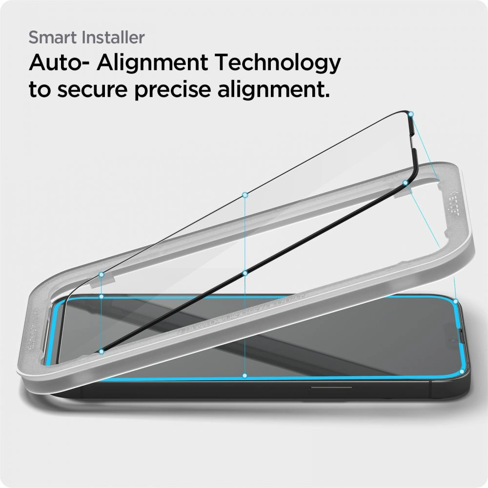 Hurtownia GSM - Sticlă temperată Spigen GLAS.tR Slim AlignMaster Apple iPhone iPhone 14 Plus / 15 Plus Negru [2 PACK] - SPN1840BLK - {ean13} - Hurt