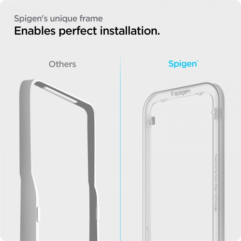 Wholesale Spigen GLAS.tR Slim AlignMaster Apple iPhone 14 Plus / 15 Plus Black [2 PACK] - SPN1840BLK - {ean13} - Hurt