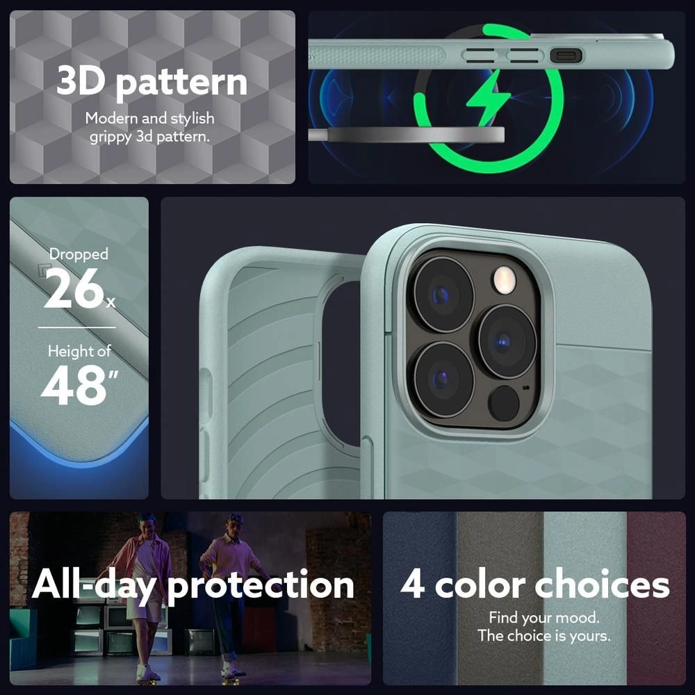 Hurtownia GSM - Etui Caseology Parallax Apple iPhone 13 Pro Max Sage Green - CSL016GRN - {ean13} - Hurt
