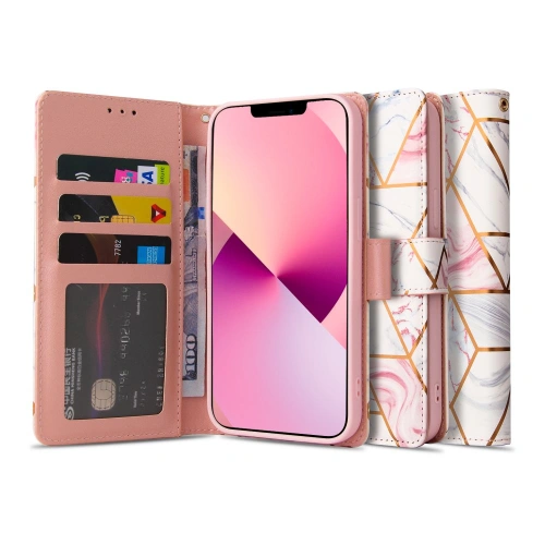 Etui Tech-Protect Wallet Apple iPhone 13 Marble