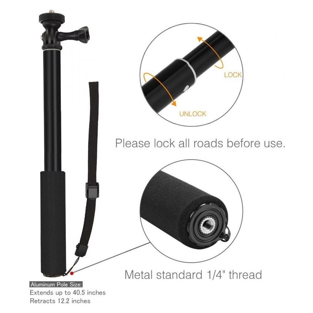 Hurtownia GSM - Kijek na selfie Tech-Protect Monopod & Selfie Stick GoPro Hero Black - THP625BLK - {ean13} - Hurt