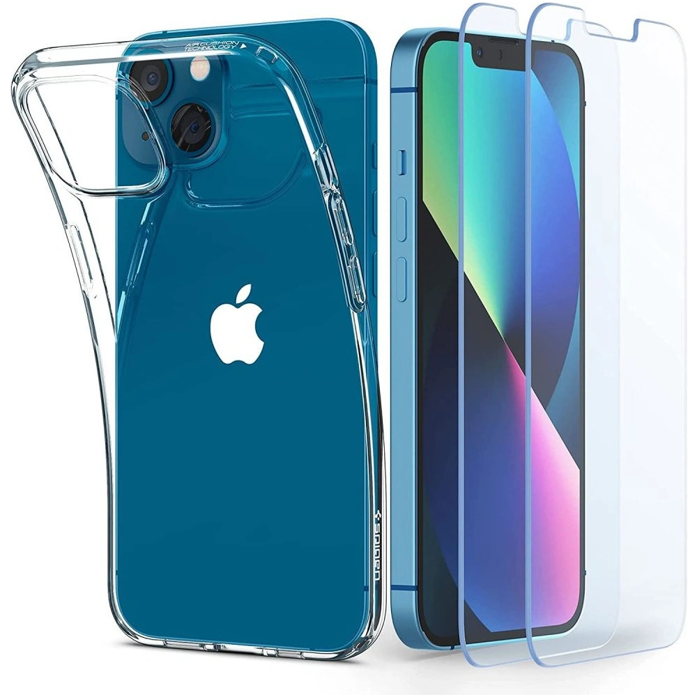 Hurtownia GSM - Etui Spigen Crystal Pack Apple iPhone 13 mini Crystal Clear + Szkło - SPN1849CL - {ean13} - Hurt
