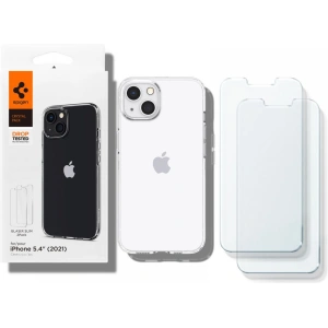 Etui Spigen Crystal Pack Apple iPhone 13 mini Crystal Clear + Szkło