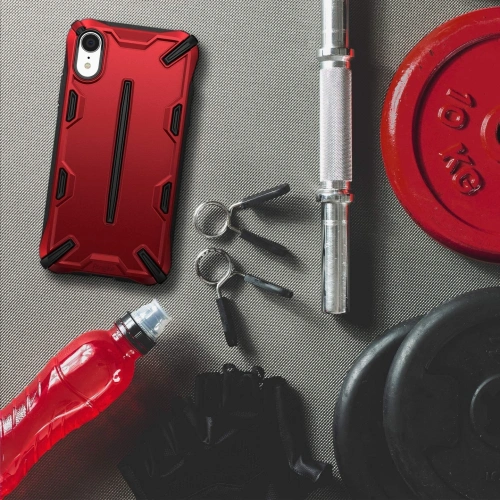 Etui Ringke Dual-X iPhone XR 6.1 Iron Red