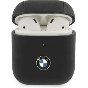 Hurtownia GSM - Etui BMW BMA2CSLBK Apple AirPods černý/black Geniune Leather Signature - BMW002BLK - {ean13} - Hurt
