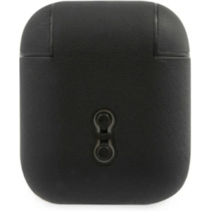 Hurtownia GSM - Etui BMW BMA2SSLBK Apple AirPods černý/black Pravá kůže Stříbrné logo - BMW003BLK - {ean13} - Hurt