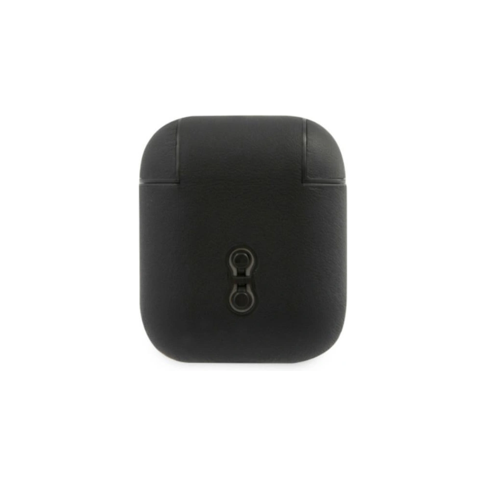 Hurtownia GSM - Etui BMW BMA2SSLBK Apple AirPods černý/black Pravá kůže Stříbrné logo - BMW003BLK - {ean13} - Hurt