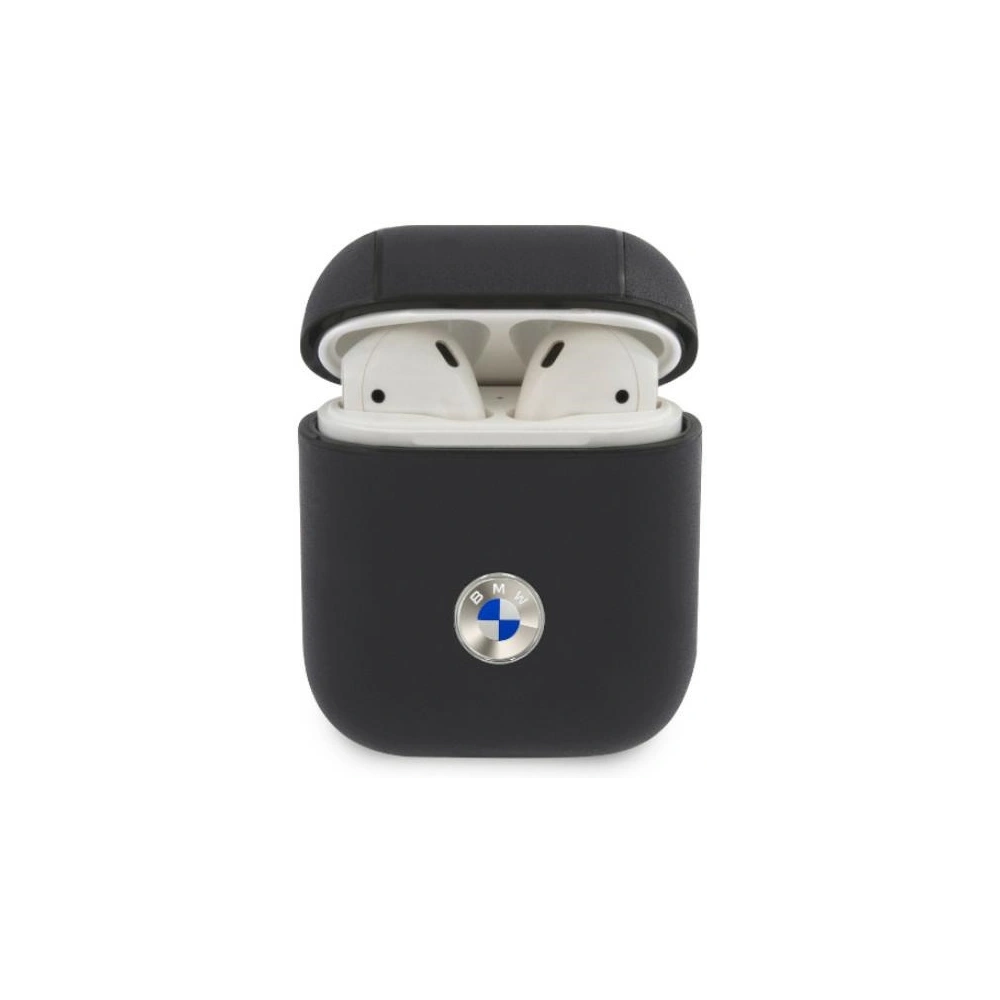 Hurtownia GSM - Etui BMW BMA2SSLNA Apple AirPods námořnická/modrá Skutečná kůže Stříbrné logo - BMW004NAV - {ean13} - Hurt