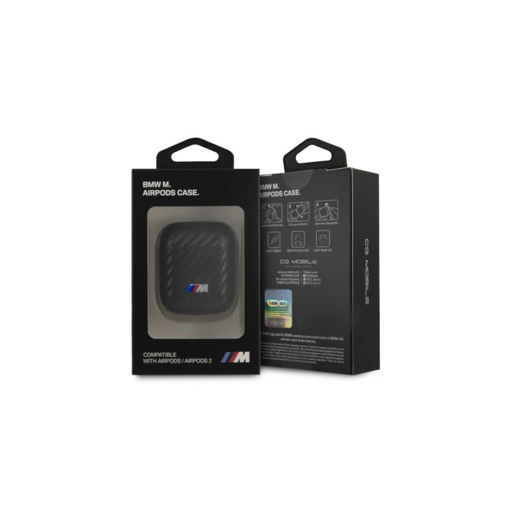 Hurtownia GSM - Etui BMW BMA2WMPUCA Apple AirPods černý/black PU Carbon M Collection - BMW005BLK - {ean13} - Hurt