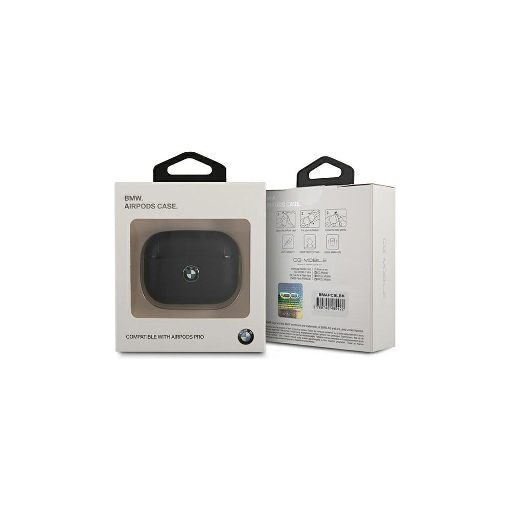 Hurtownia GSM - Case BMW BMAPCSLBK Apple AirPods Pro schwarz/black Echtes Leder Signature - BMW007BLK - {ean13} - Hurt