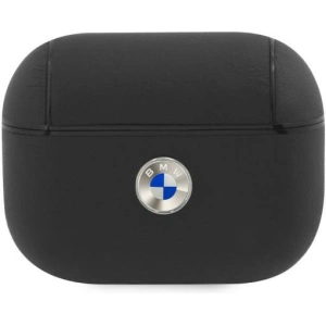 Hurtownia GSM - Etui BMW BMAPSSLBK Apple AirPods Pro czarny/black Geniune Leather Silver Logo - BMW008BLK - {ean13} - Hurt