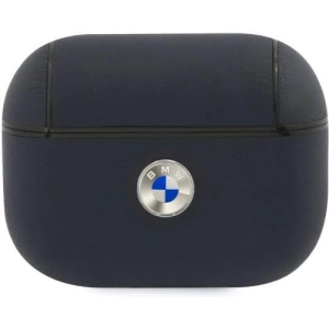 Hurtownia GSM - Etui BMW BMAPSSLNA Apple AirPods Pro granatowy/navy Geniune Leather Silver Logo - BMW009NAV - {ean13} - Hurt