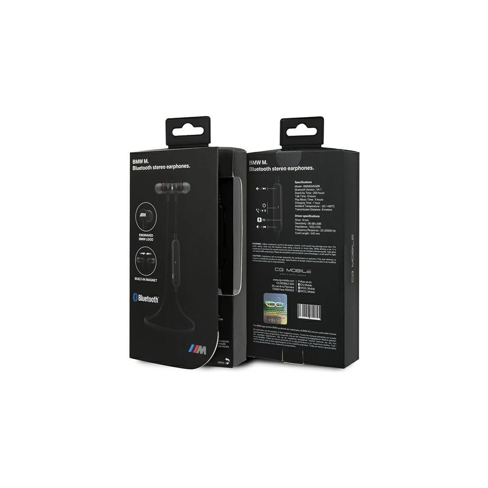 Hurtownia GSM - Słuchawki BMW bluetooth CGBTE04 czarny/black - BMW012BLK - {ean13} - Hurt
